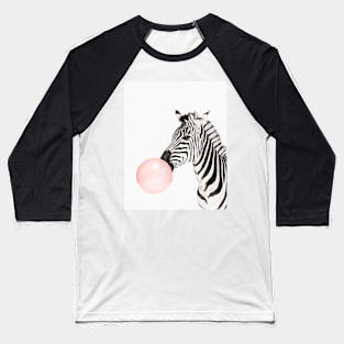 Zebra print, Bubble gum, Nursery art, Zebra wall art, Animal, Kids room, Modern art, Wall decor Baseball T-Shirt